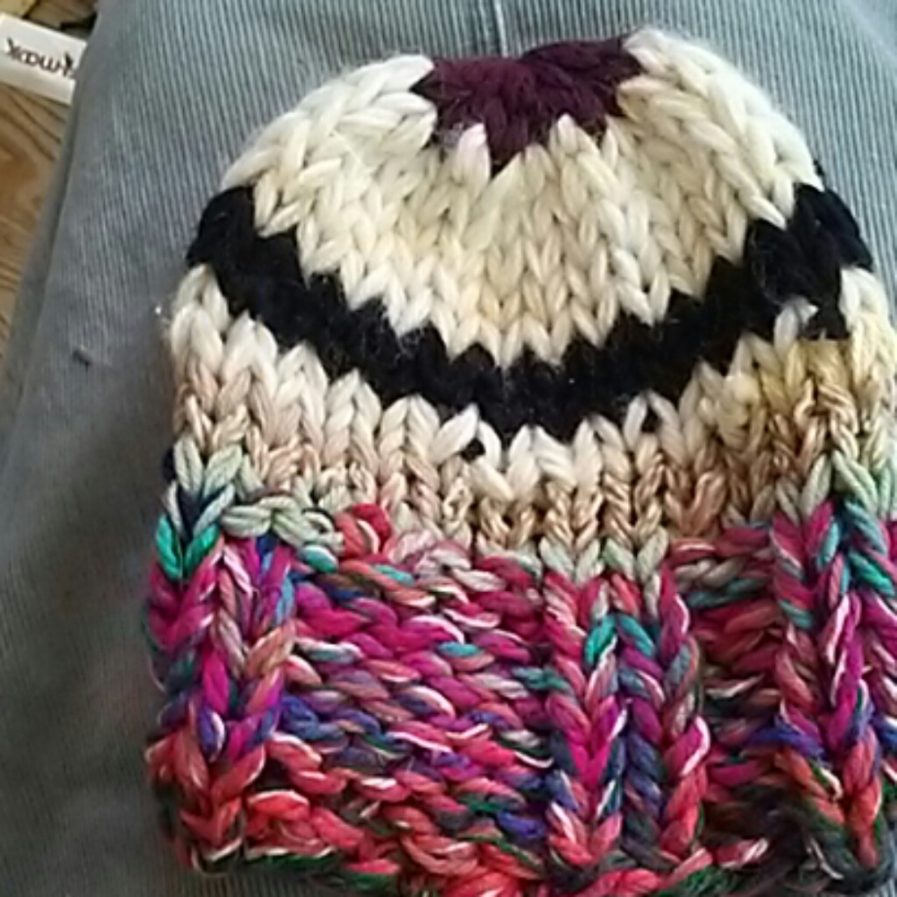 Striped beanie